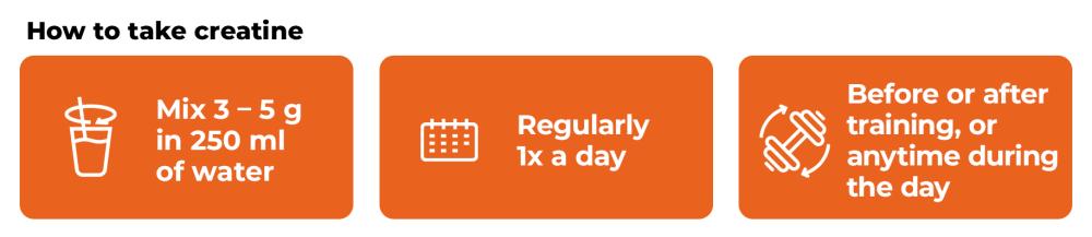 Hoe gebruik ik 100% Creatine Monohydraat - Gymbeam?