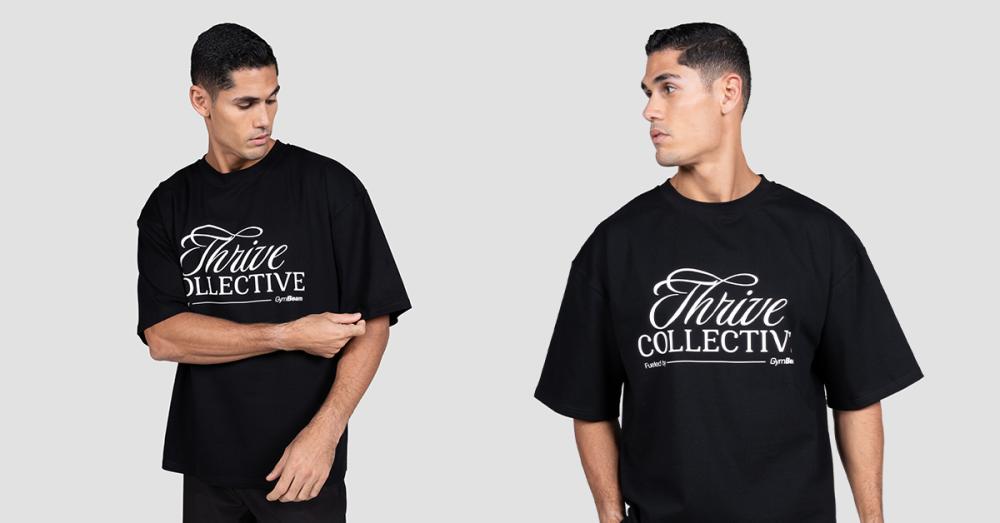 Thrive T-shirt Zwart - GymBeam