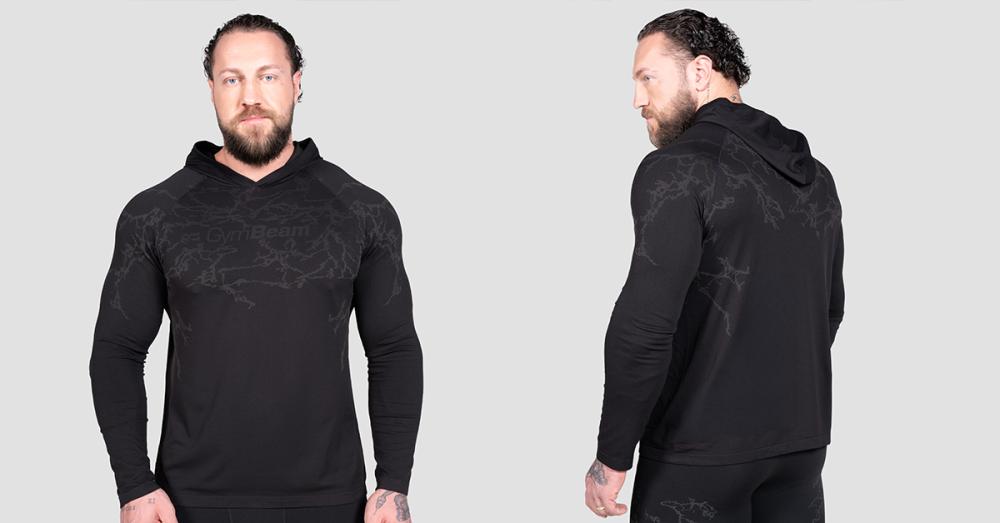 Static Long Sleeve Shirt Black - GymBeam