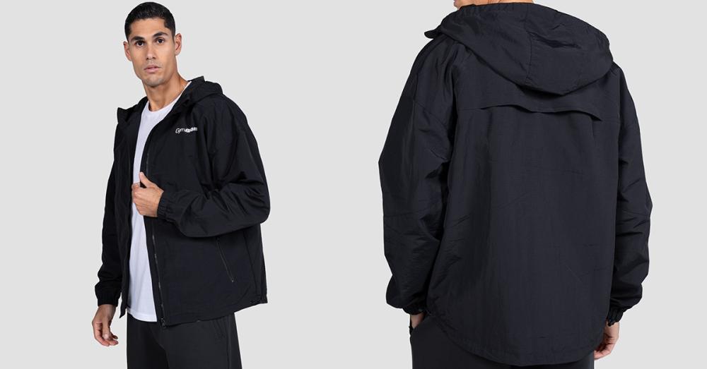 Relay Jacket Black - GymBeam