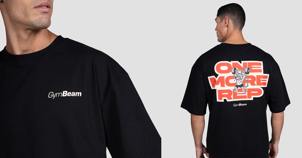 GymRat T-shirt Zwart - GymBeam