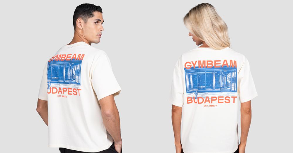 Budapest T-shirt Cream - GymBeam