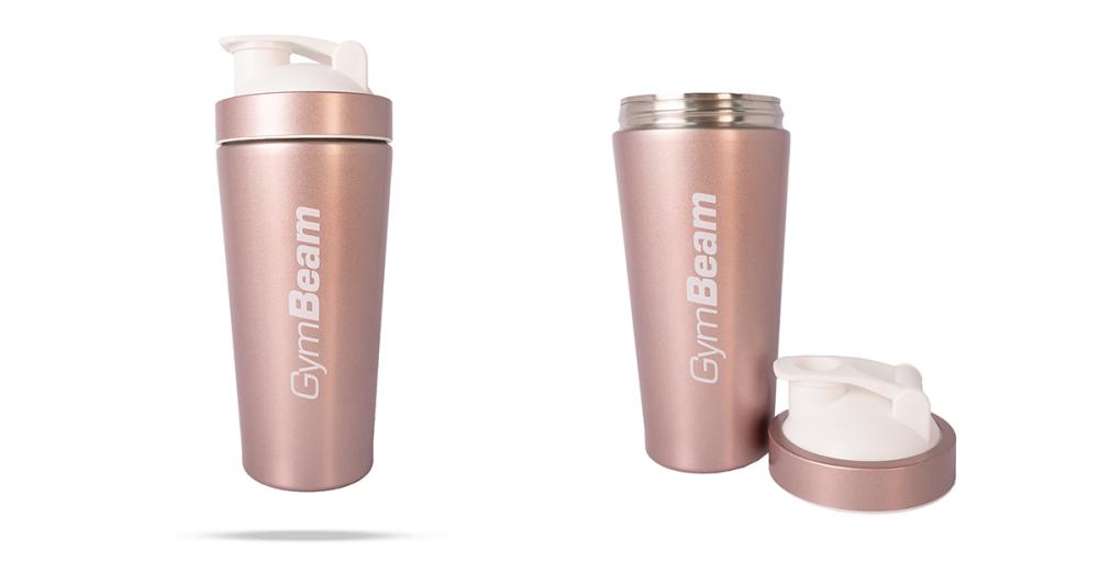 Šejker Steel Rose Gold 750 ml - GymBeam