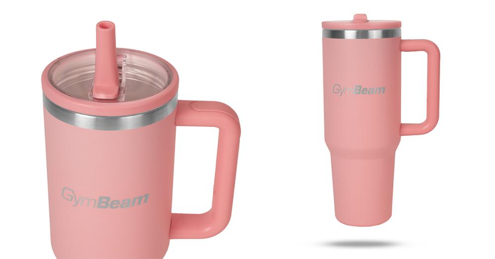 Thermische Mok 1,2 l Roze - GymBeam