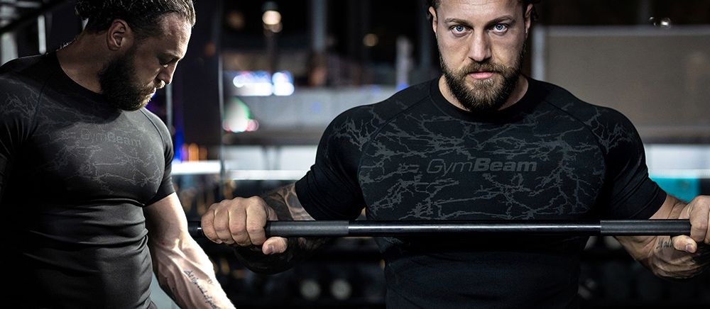 Naadloos Statisch T-shirt Zwart - GymBeam