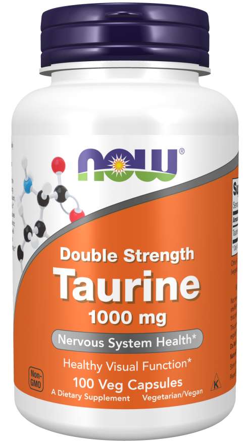 Taurine, Double Strength 1000 mg - NOW Foods