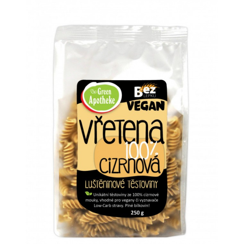 100% Kikkererwten Pasta Spiralen - Groene Apotheek