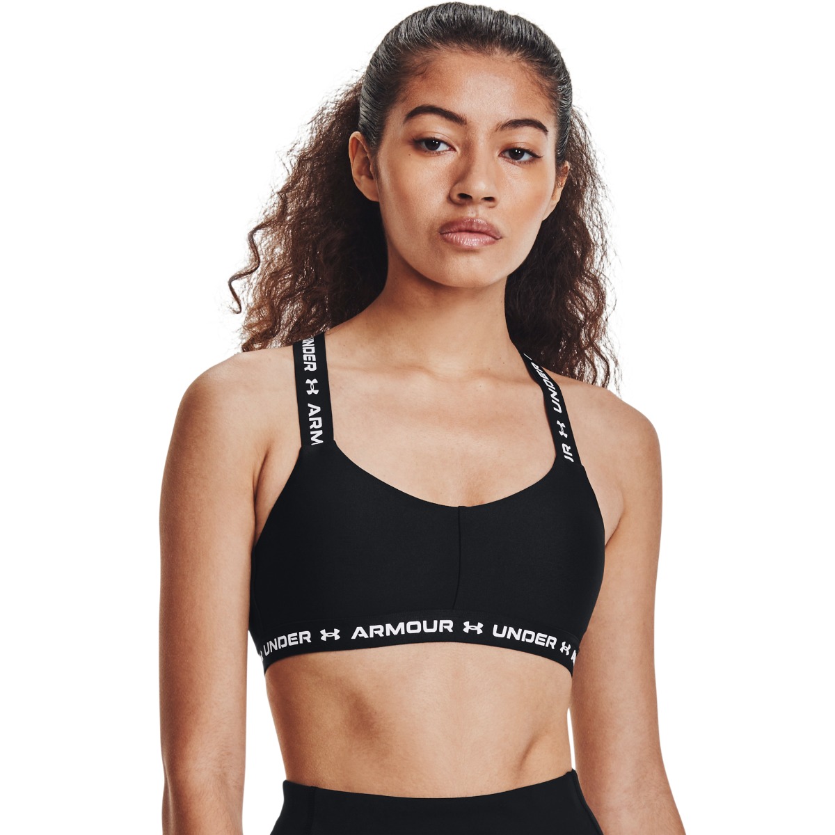 Crossback Lage Sportbeha Zwart - Under Armour