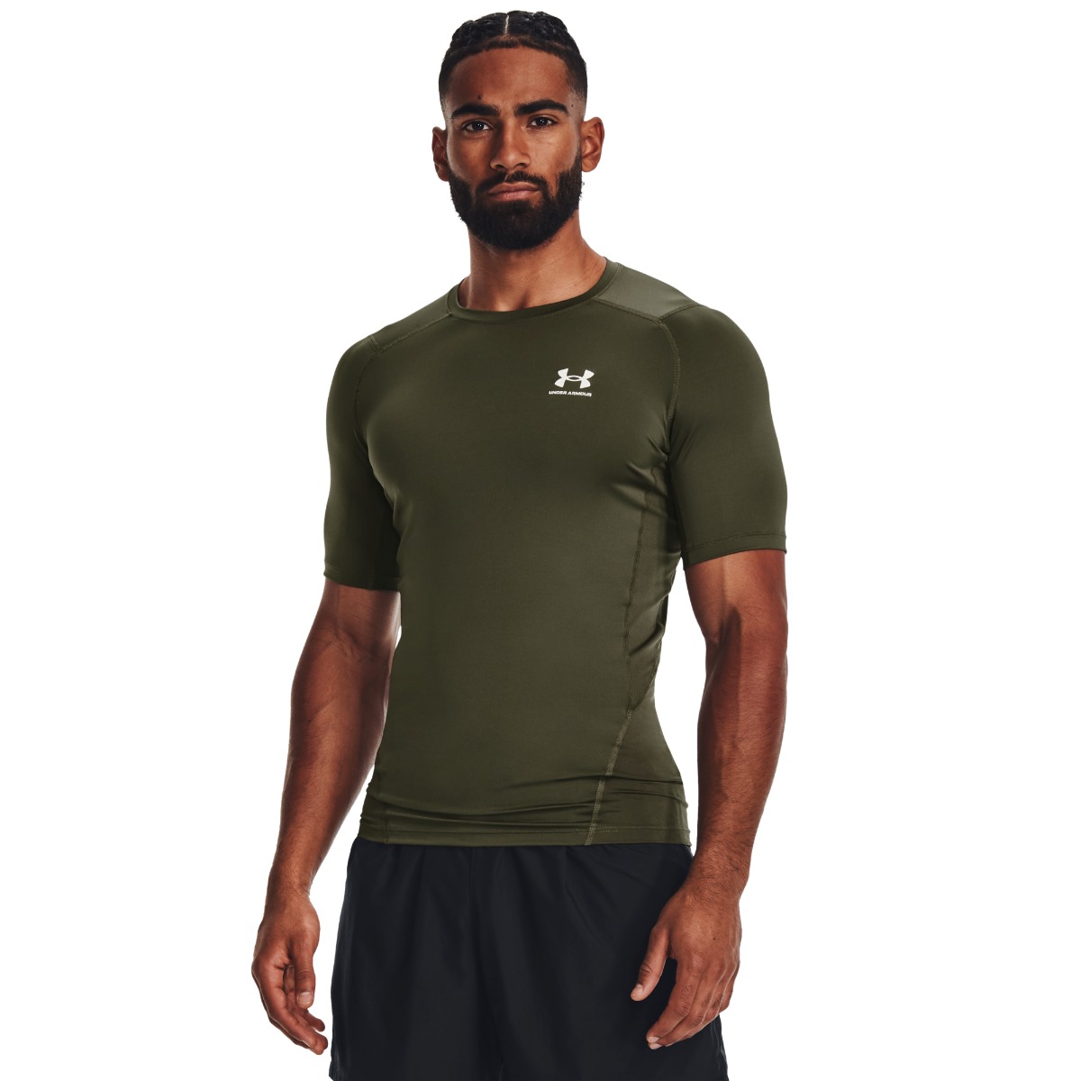 Men‘s compression t-shirt HG Armour Comp SS Green - Under Armour