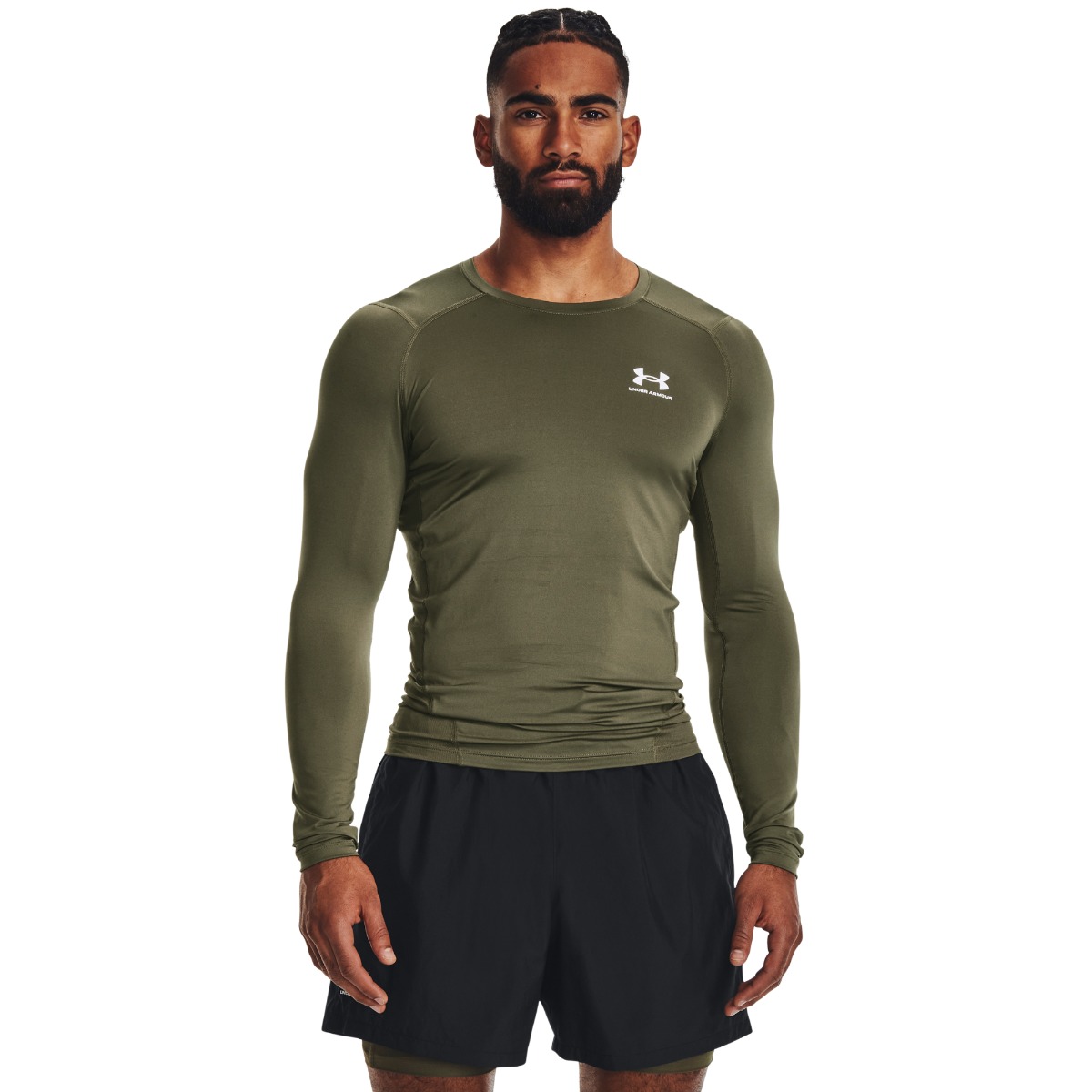 Compression T-shirt HG Armour Comp LS Green - Under Armour