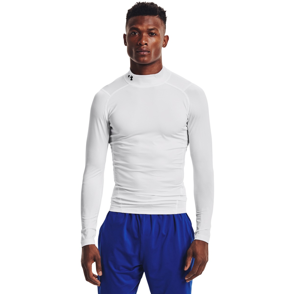 HG Armour Comp Mock T-shirt LS Wit - Under Armour