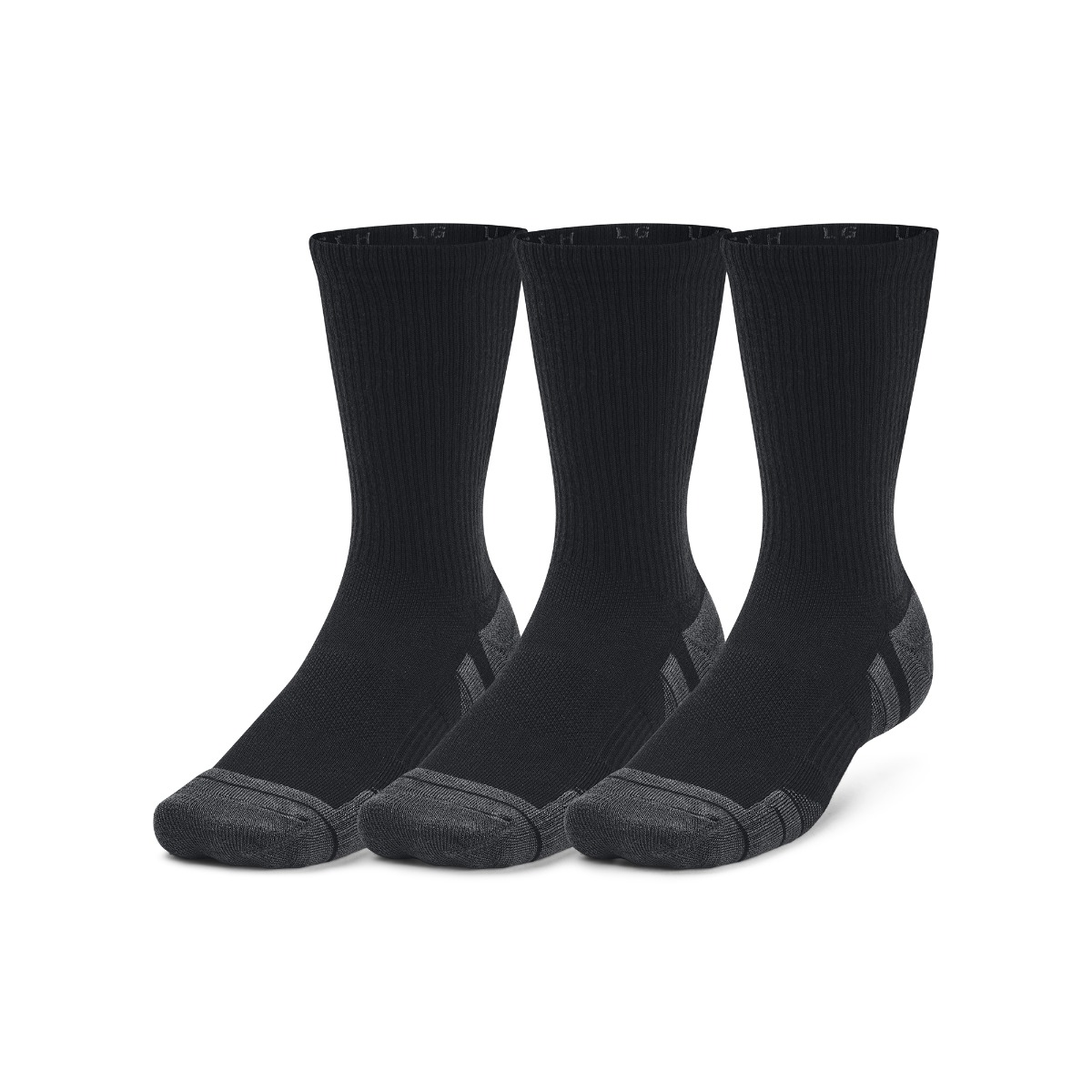 Performance Tech 3pk Crew Socks Black - Under Armour