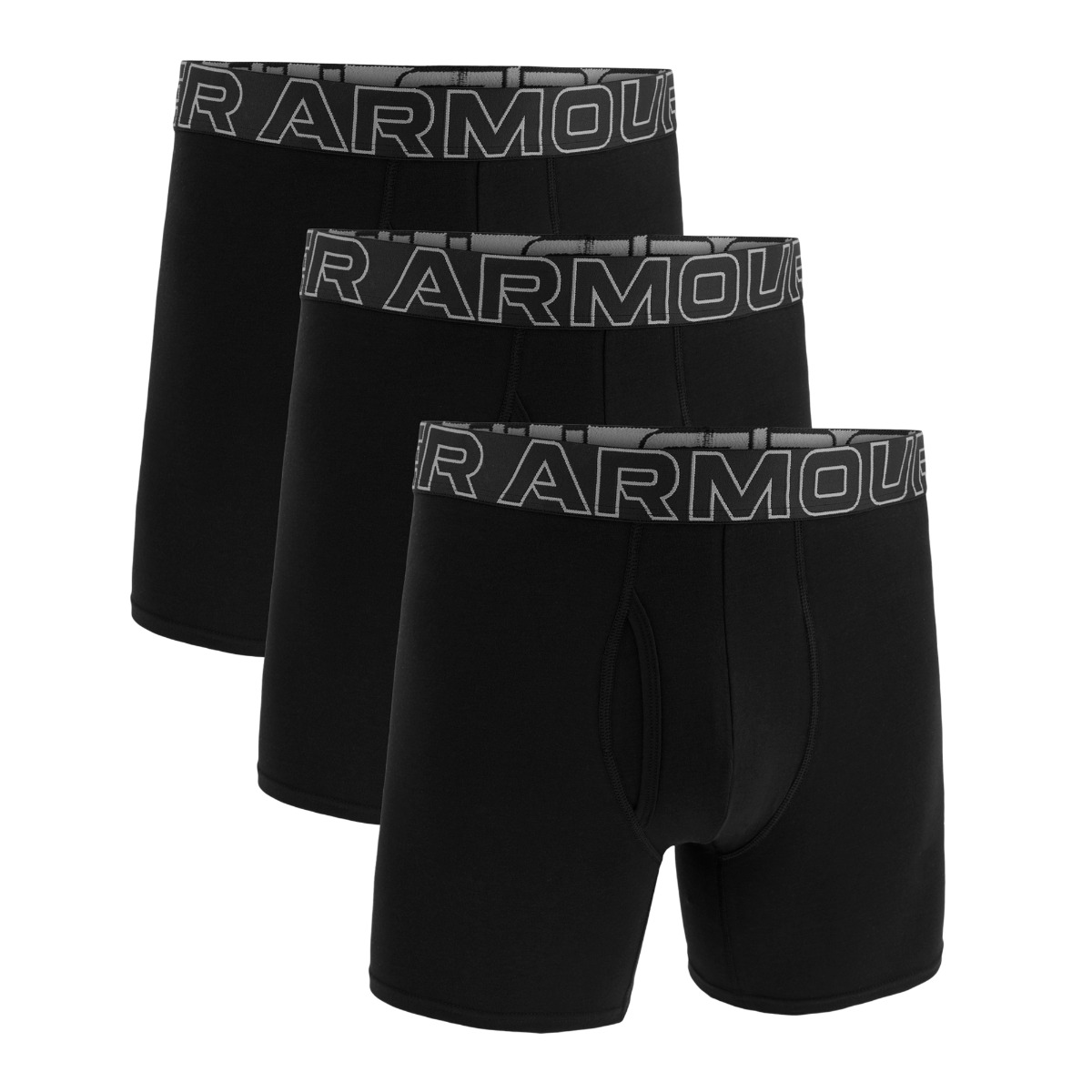 Men‘s boxers M Cotton 6in 3pack Black - Under Armour