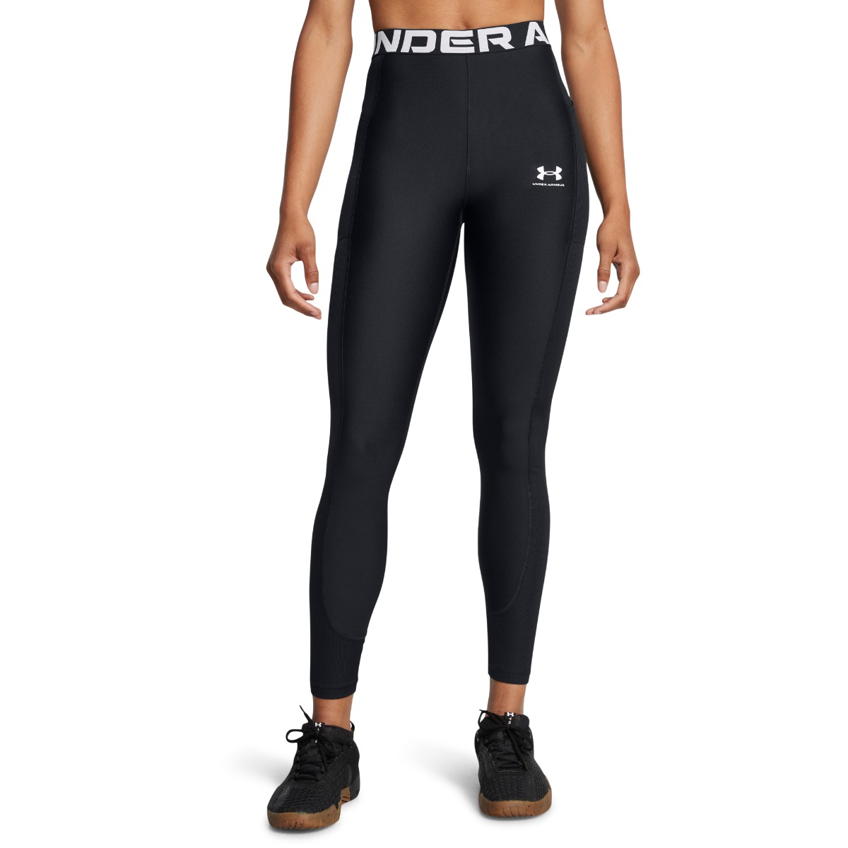 Women‘s leggings HeatGear Rib Legging Black - Under Armour
