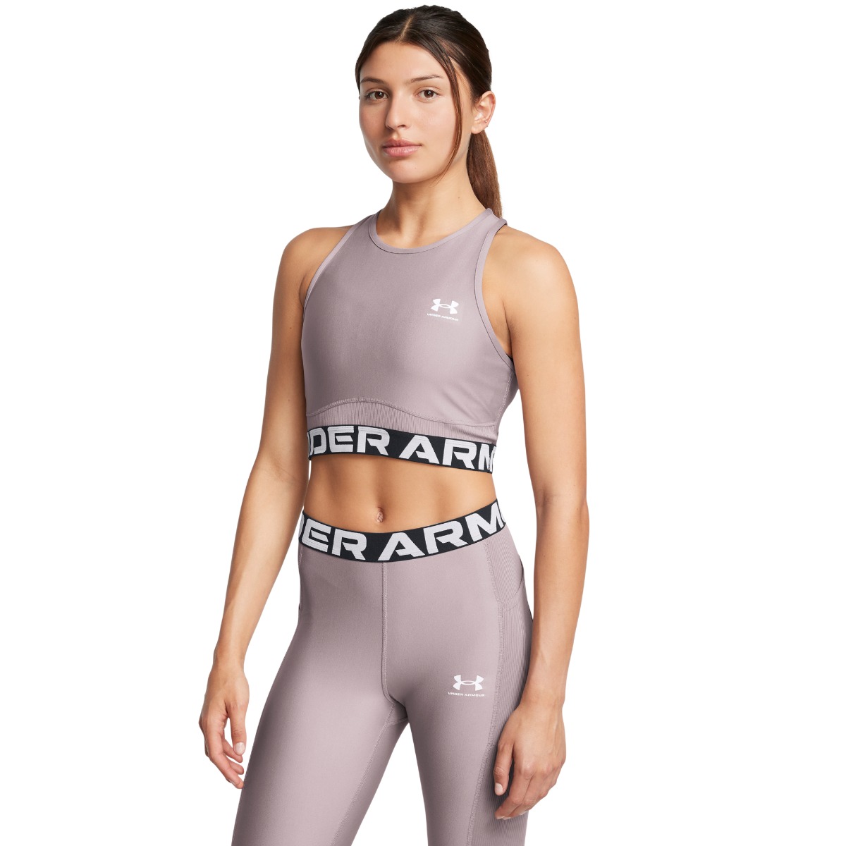 Women‘s top HeatGear Rib Tank Grey - Under Armour