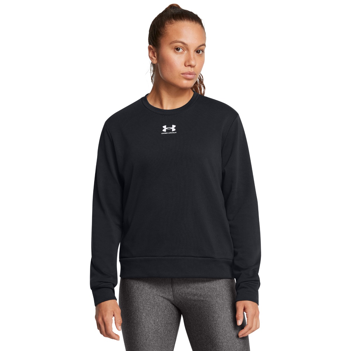 Women‘s sweatshirt Rival Terry Crew Black - Under Armour