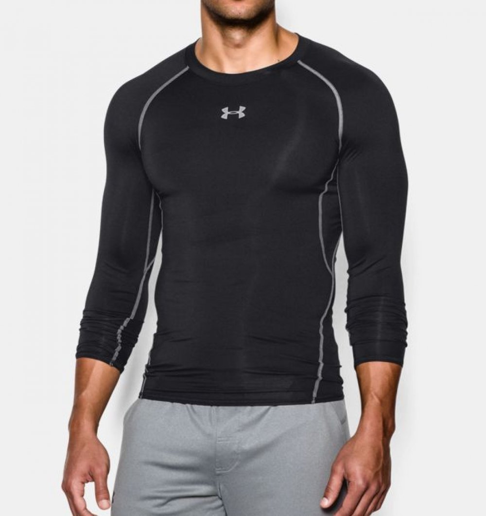Kompresné tričko HG Armour LS Black - Under Armour