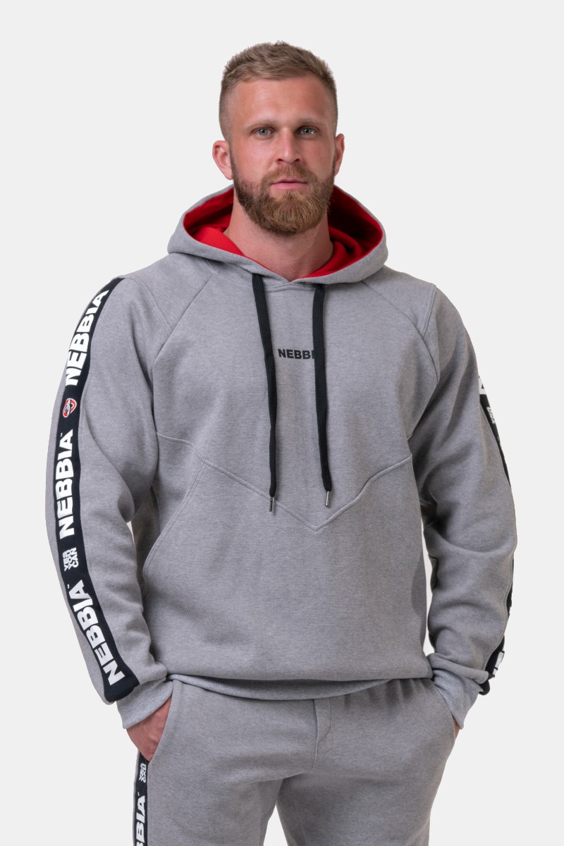 Men‘s hoodie Grey - NEBBIA
