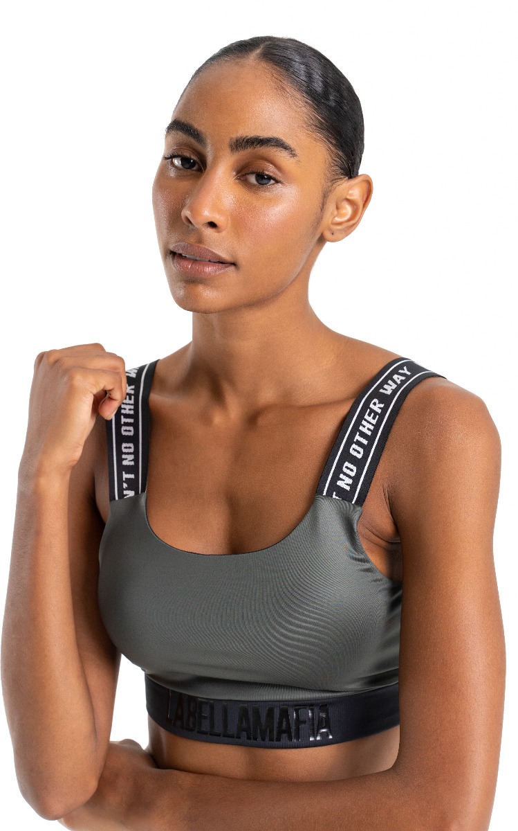 Sports bra Fierce Green - LABELLAMAFIA