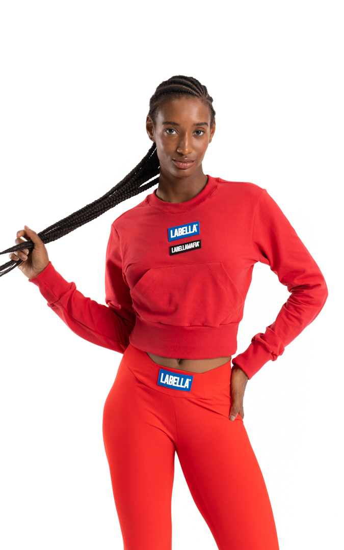 Women‘s Sweatshirt Go On Red - LABELLAMAFIA