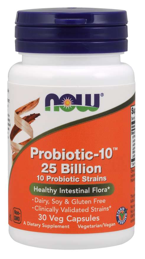 Probiotic-10™ 25 Billion Veg Capsules - NOW Foods