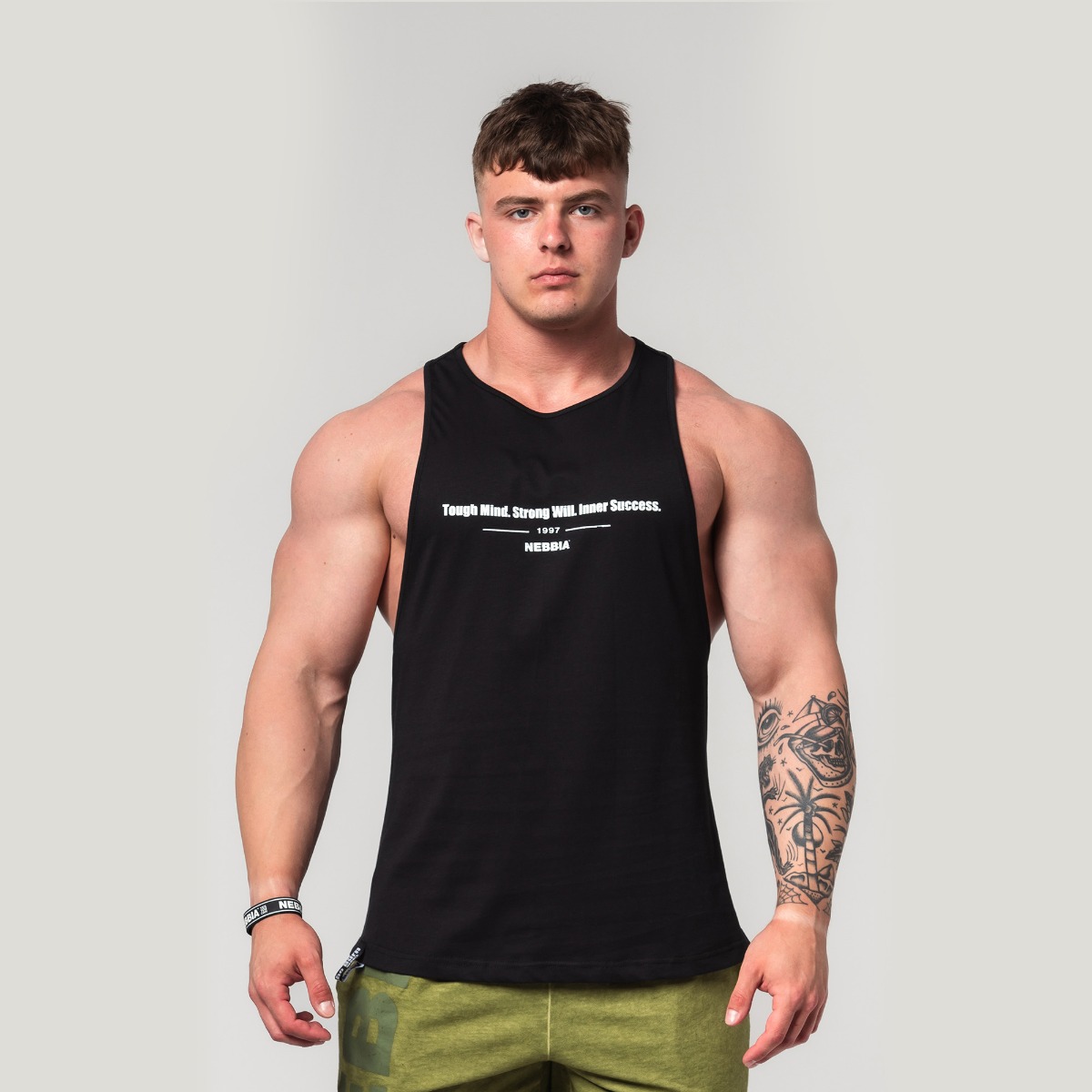 Tanktop FLEXIN Black - NEBBIA