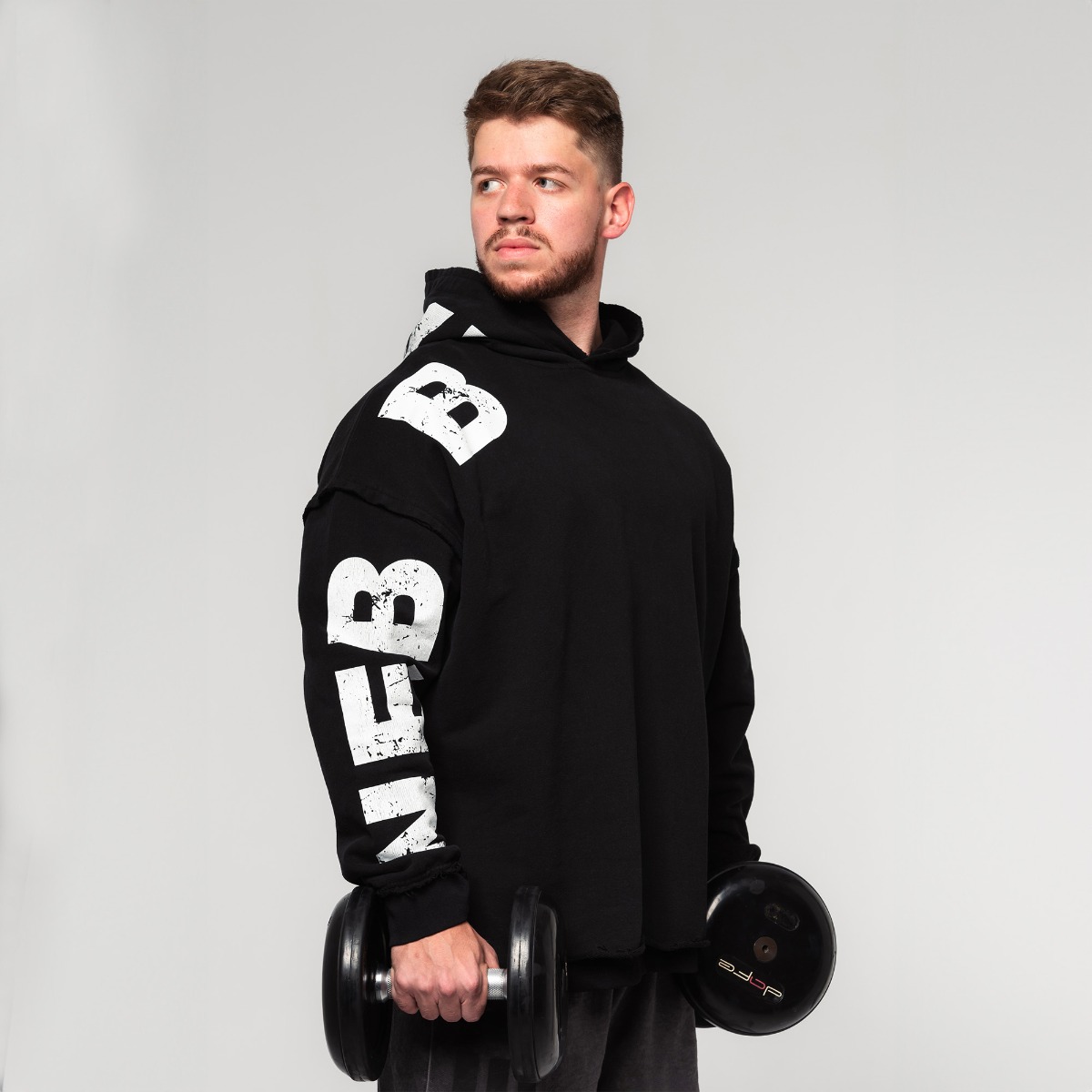 NO BS Hoodie Zwart - NEBBIA