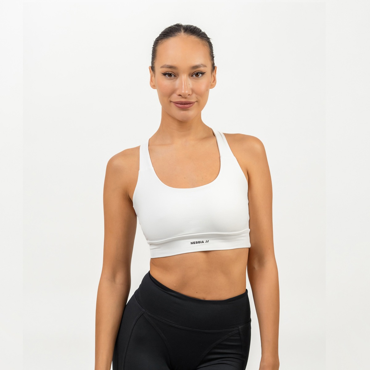 Sport Bra Racer Back White - NEBBIA