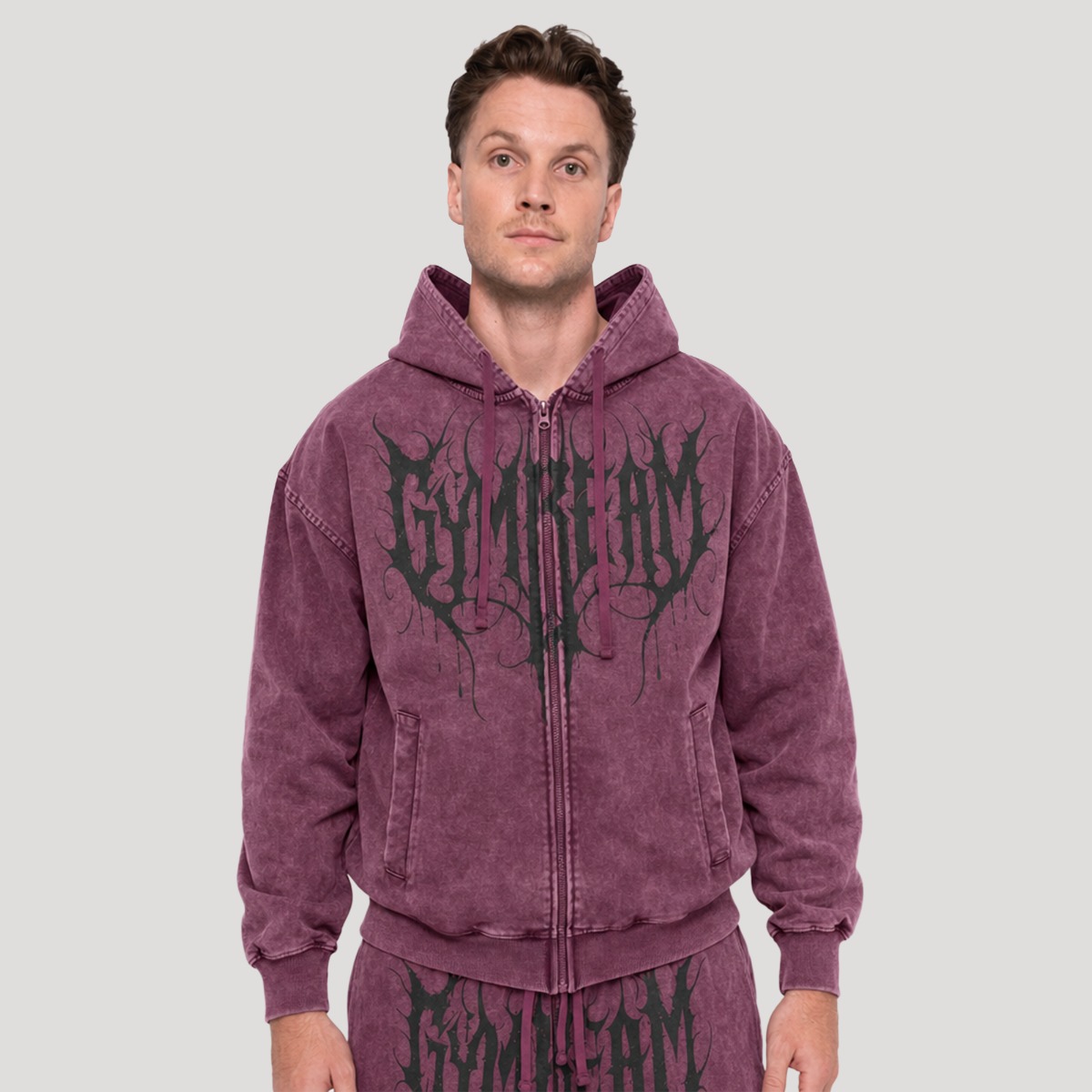 Abyss Hoodie Raisin - GymBeam