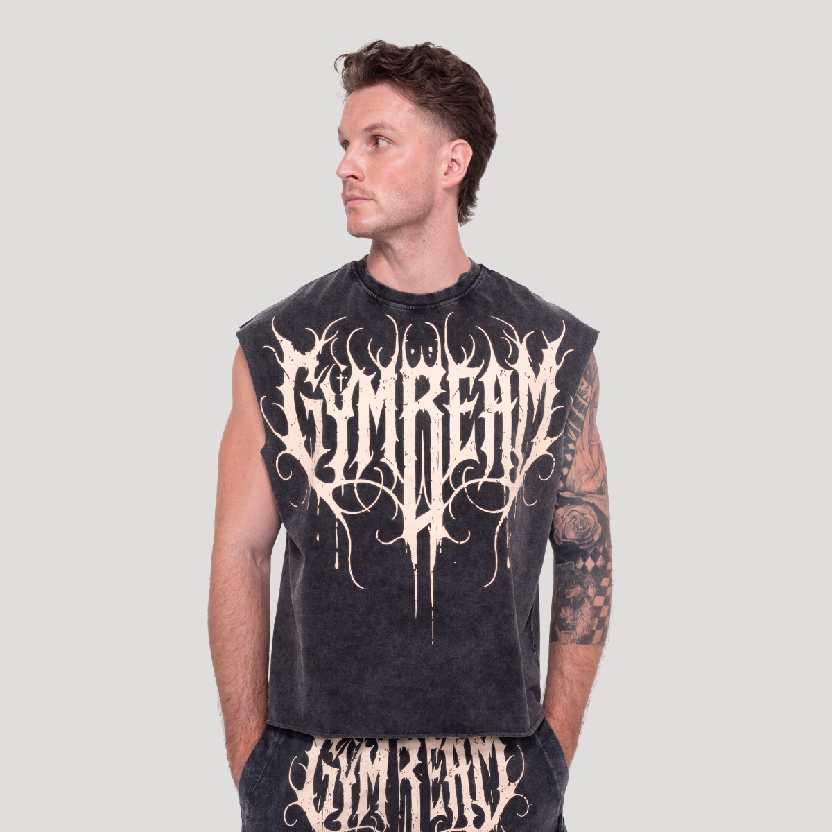 Abyss Tanktop Charcoal - GymBeam