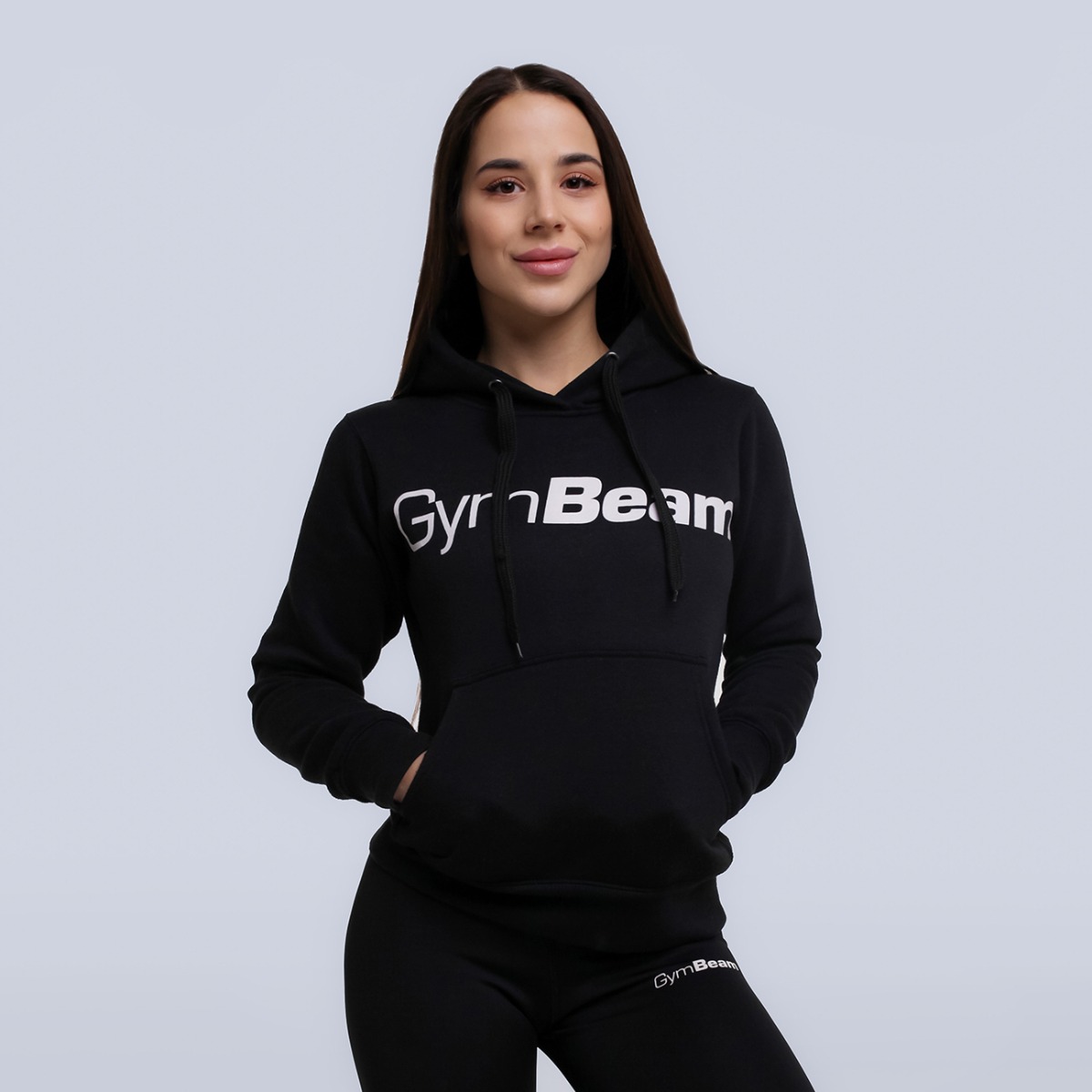 Women's Athlete Hoodie Zwart - GymBeam