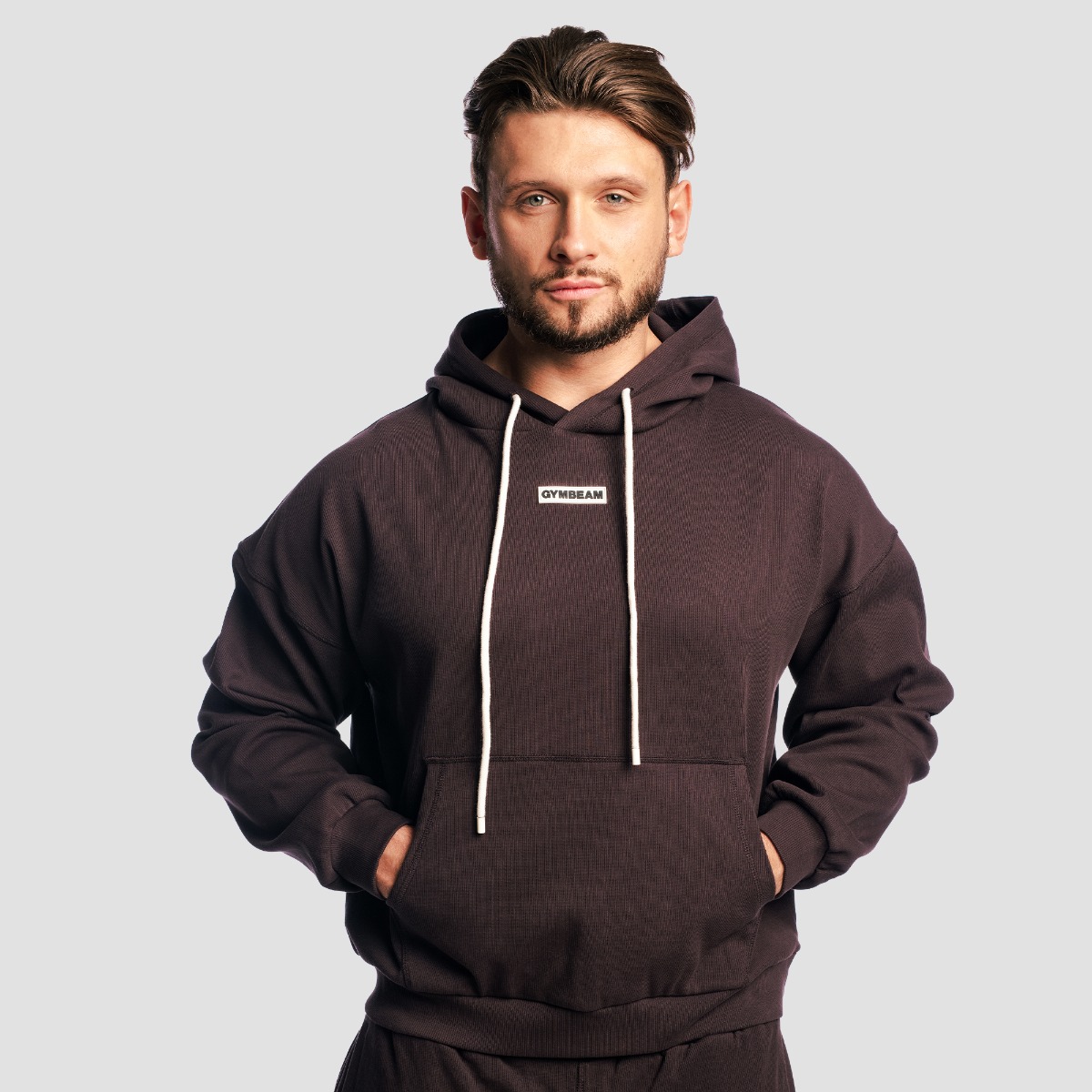 Aura Hoodie Tee Bruin - GymBeam