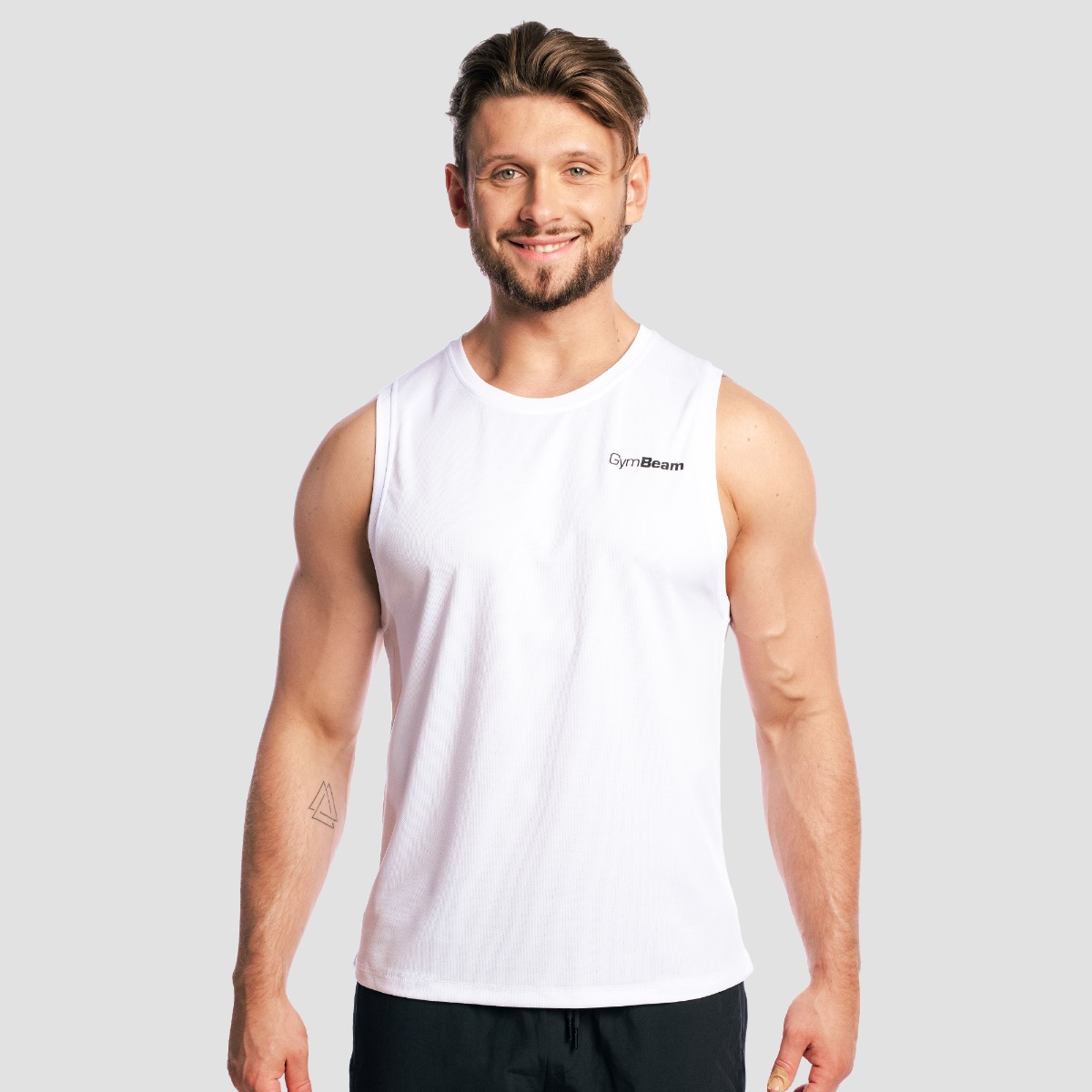 Base Mesh Tanktop Wit - GymBeam
