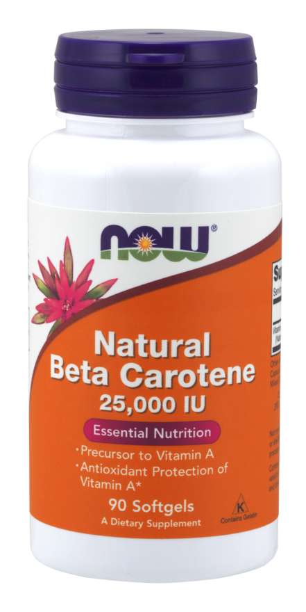 Beta Carotene, Natural 7,500 mcg - NOW Foods