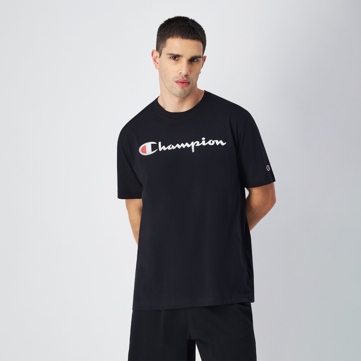 Big Logo Jersey T-Shirt Black - Champion