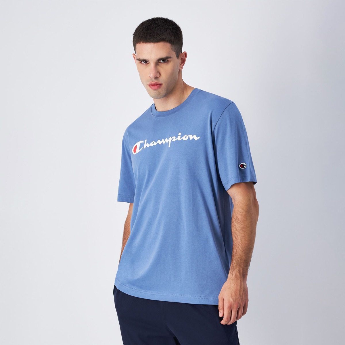 Big Logo Jersey T-Shirt Blue - Champion