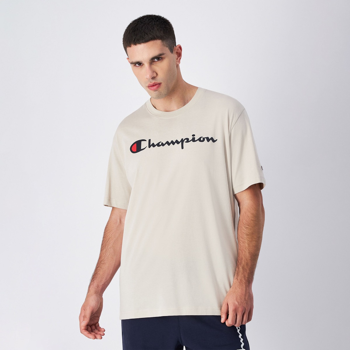 Big Logo Jersey T-Shirt Grey - Champion