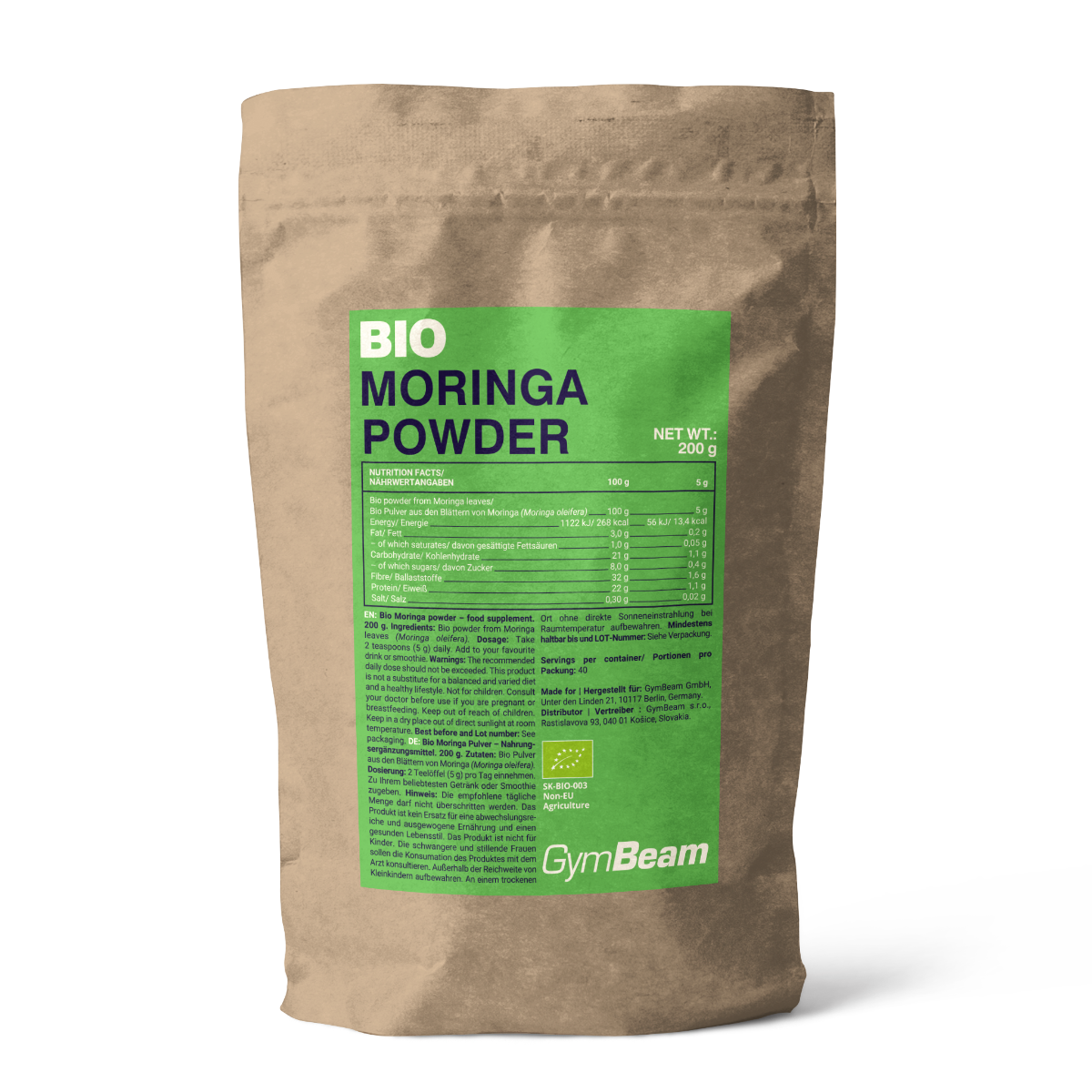 BIO Moringa Poeder - GymBeam