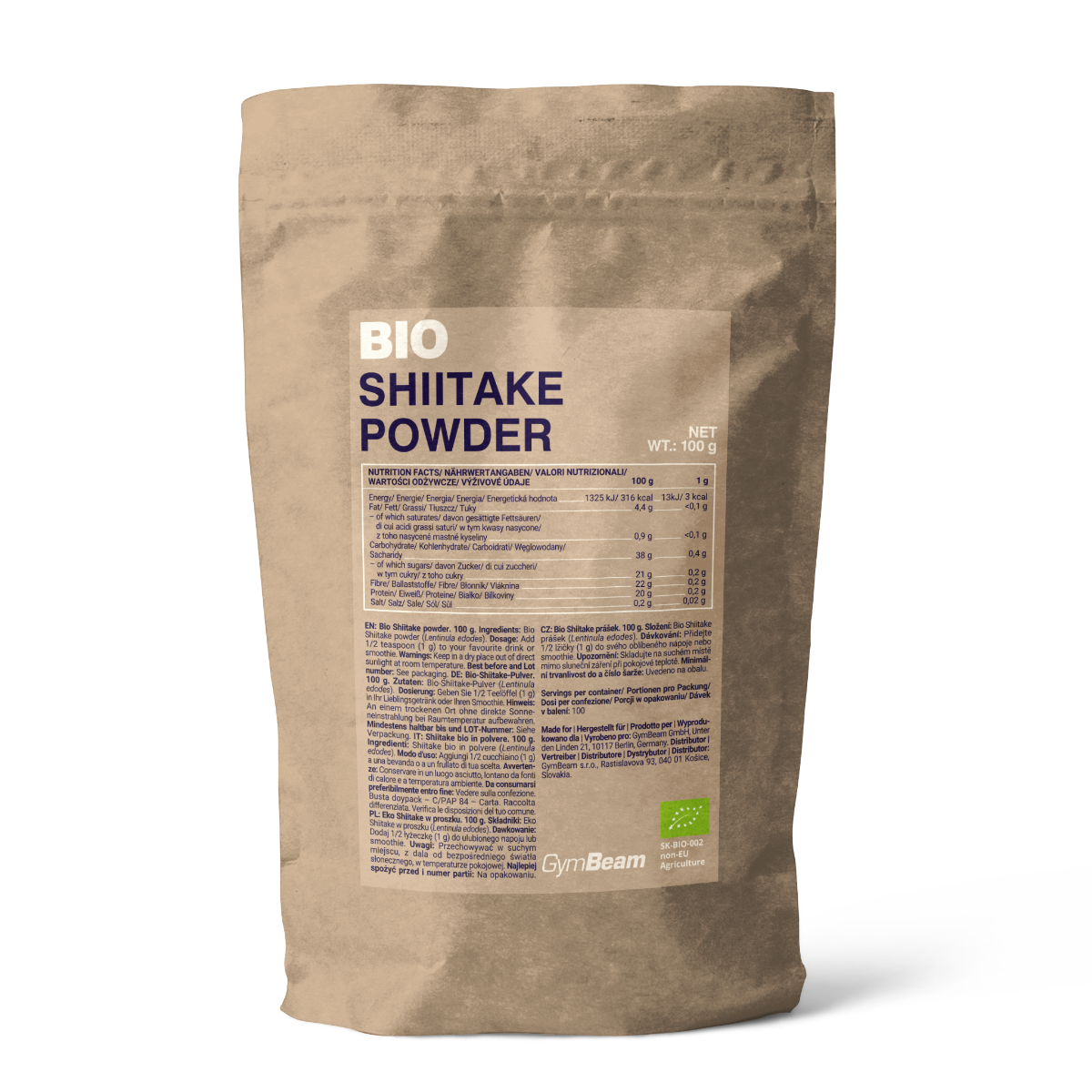 Bio Shiitake Poeder - GymBeam