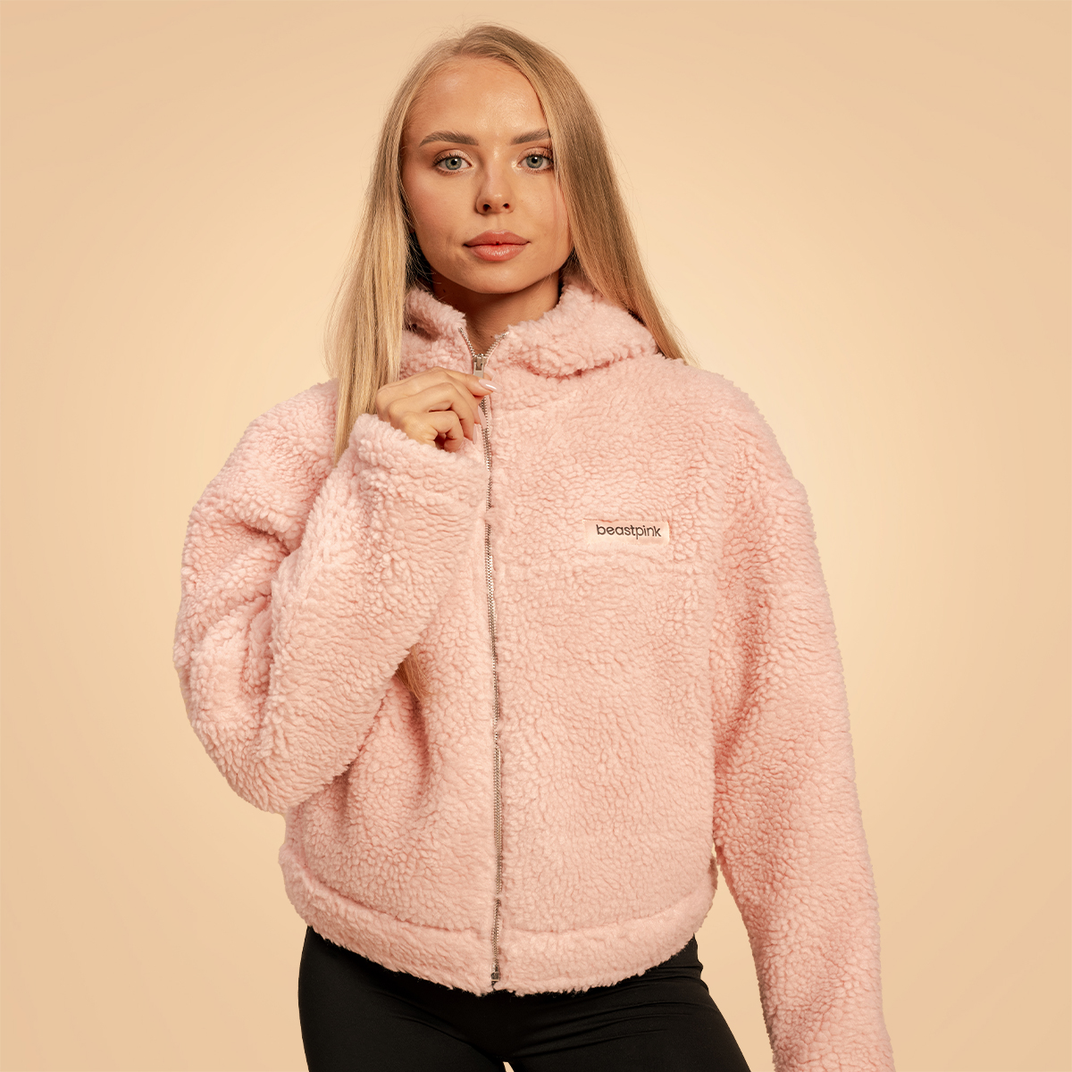 Dames Bliss Hoodie Jas Roze - BeastPink