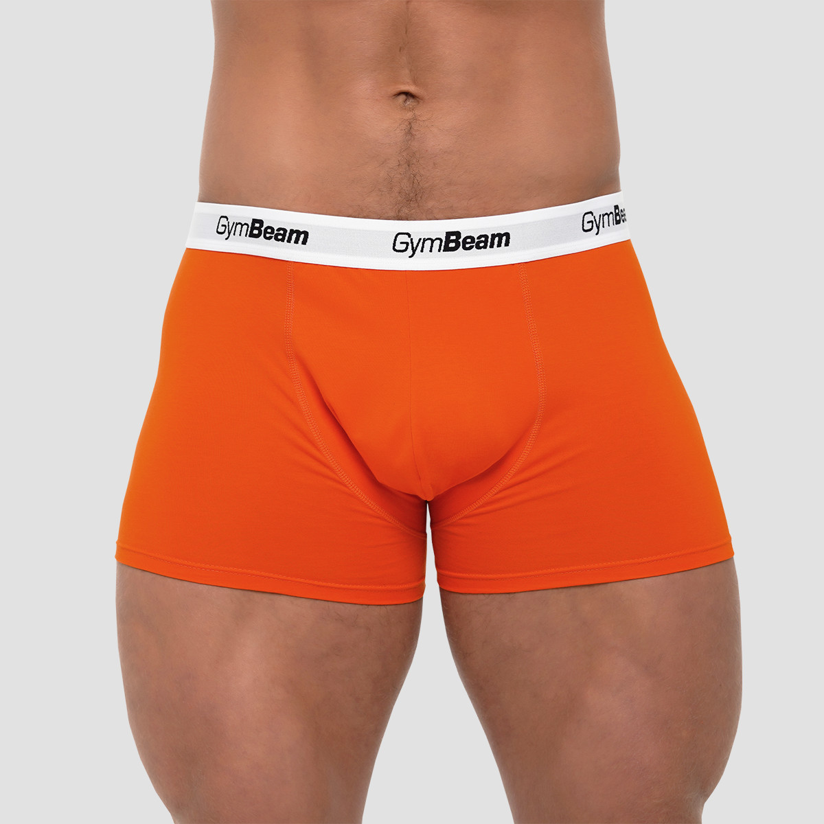 Heren Essentials Boxers 3Pack Oranje - GymBeam