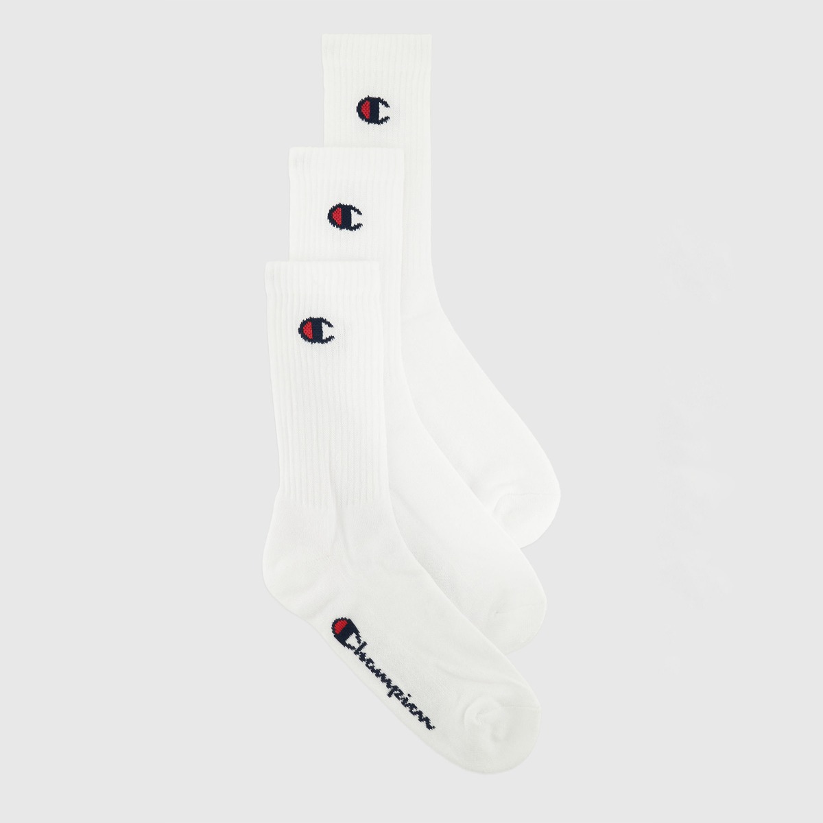 Crew Socks 3Pack White - Champion