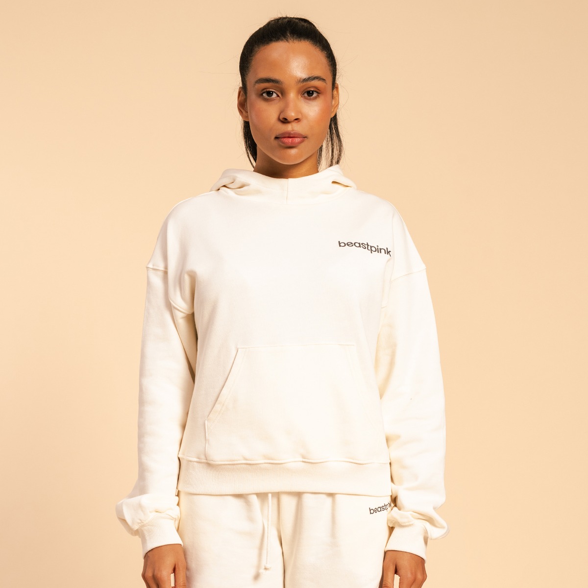 Women's Serenity Hoodie Ivoor - BeastPink