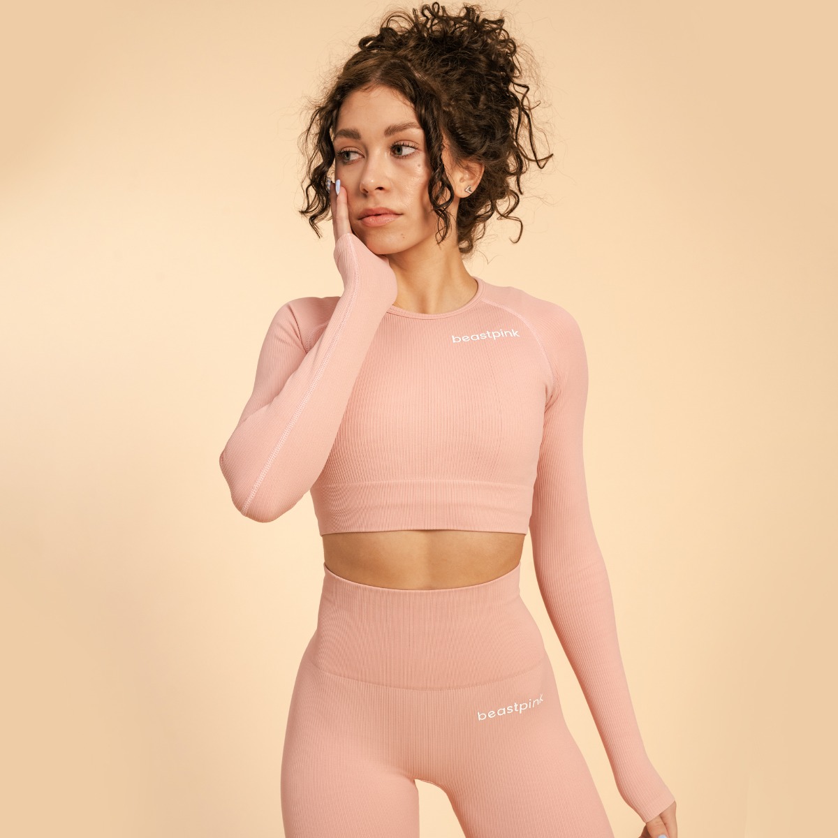Hyper Gewatteerde Top Roze - BeastPink