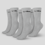 3/4 Socks 3Pack Grey - GymBeam XL