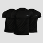 Men‘s TRN T-Shirt 3Pack Black - GymBeam XXXL - 3pack