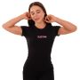 Women‘s Daily T-shirt Black - BeastPink XXL
