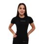 Women‘s T-shirt FIT Black - GymBeam XL