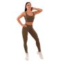 Women‘s Leggings Mesh Panel olive - GymBeam XL