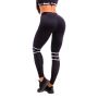 Dámske legíny Stripes Black - GymBeam XL